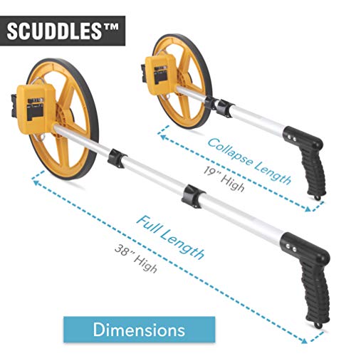 3 Measure+Wheel+Collapsible+Measuring+Yellow