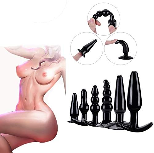 Luxury Comfortable Long and Small Silicone Anales Pl'ugs Training Kit-6pcs