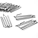 Curtains Pleat Tape End Hooks to Make Pleats Stainless Steel (25)