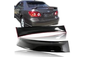 HK5 Black ABS Plastic Rear Window Roof Spoiler Wing Compatible with 2008-2012 Toyota Corolla, 2009 2010 2011