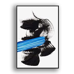 Framed for Living Room Bedroom Colored Brush for