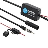 Proster 12V 25dB ANT-208 Car FM Radio Antenna Amplifier Booster with Indicator Model