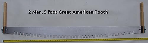 Lynx 5' Two Man Crosscut Saw (Great American Tooth) - Made in photo 4