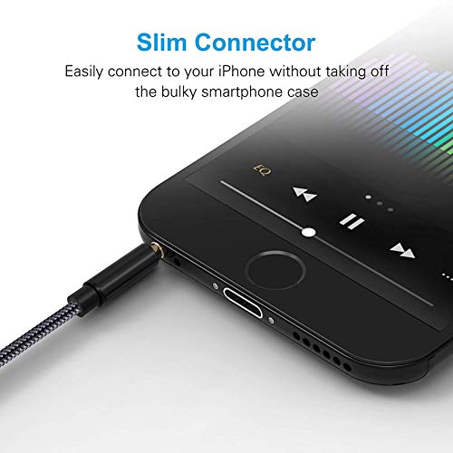 image for turelar [ 2 Pack ] Aux Cord for iPhone 3.5mm Aux Cable for Car AUX Cab