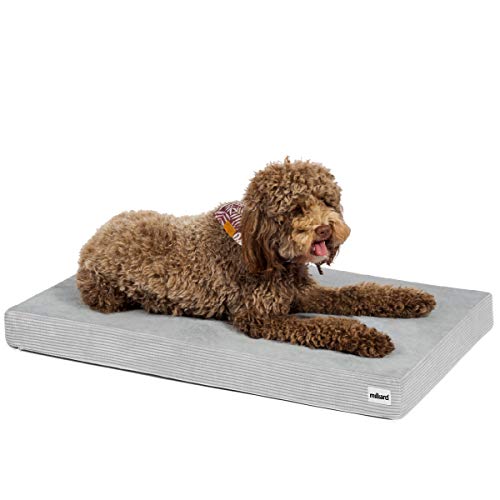 Milliard Memory Foam Dog Bed with Removable Washable & Waterproof Cover