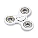 Tri-Spinner Fidget Toy 3D Printing Ceramic with Premium Quality EDC Focus Toy for Kids & Adults (White)