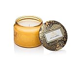 Voluspa Baltic Amber Candle | Petite Embossed Glass