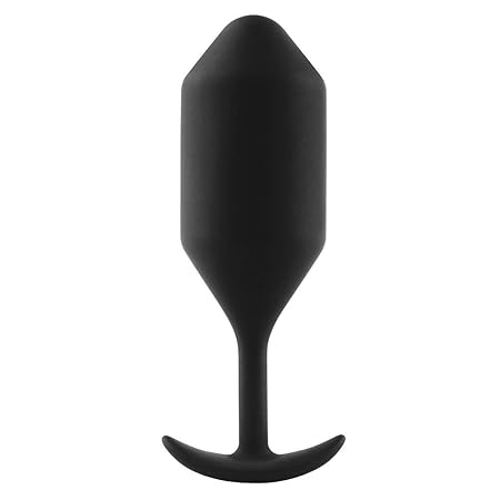 b-Vibe Snug Plug 4 Analplug mit innenliegenden Gewichten, Schwarz