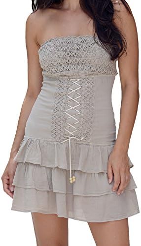 Casual Above Knee Sleeveless Dresses Women's Vintage Embroidered Summer Dress Beach Cover Up