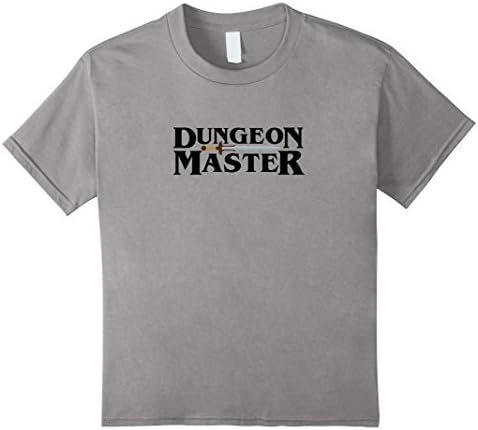 Kids DUNGEON TShirt for DMs Campaigns With Medieval Sword 12 Slate