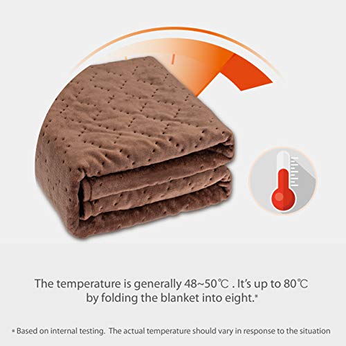 image for Elantrip Machine Washable Electric Heated Blanket 12 Volt for Car Vehi