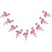 Bobee Pink Flamingo Party Decorations, 7-Foot Paper Garland, 6