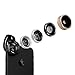 MOMAX 5 in 1 Phone Camera Lens Kit, Universal Clip-On Cell Phone Lens Kit Including 180 Degree Fisheye+120 Degree Wide Angle+15x Macro+CPL Filter+2.5X Telephoto Lens for Most Phone (5 in 1 Assorted)
