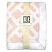 Ivanka Trump Wildflower Collection: Super Soft Plush Baby Blanket - Pink/White Trellis