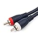 RCA Cable Car Audio - RCA Cables - RCA Subwoofer Cable - RCA Home Theater Projector - RCA Projector - Audio Video Cables - Stereo Audio Cable - 50 ft - 15.2 M - 2 Male to 2 Male - STEREN 254-230BL