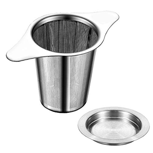 Tea Strainers for Loose Tea,18/8 Stainless Steel Tea Infuser Fine Mesh Filters Tea Strainer Double Handles for Hanging on Teapots, Mugs, Cups to steep Loose Leaf Tea and Coffee - Thumbnail 7