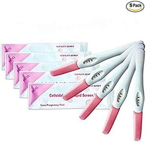Ingerik Pregnancy Test Strip HCG Urine Test Stick Home Test Pregnancy Pen 5 Pcs Individually Sealed