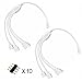 RGBZONE 4 Pins Splitter Cable Y-Splitter (Four Way) for 5050 3528 RGB LED Light Strip with 5 Male 4 Pin Plugs