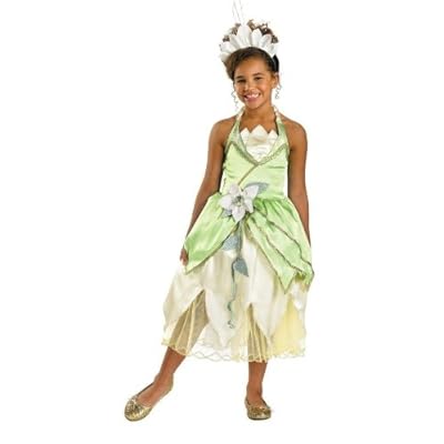 open lace back dress Amazon.com: Disney Princess and the Frog Tiana Costume for Women main image 0