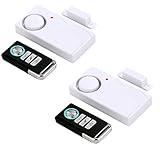 HENDUN Wireless Remote Door Alarm, Windows Open Alarms,Magnetic Security Sensor, Pool Door Alarm for Kids Safety, Preventing Alzheimer Elopement,Apartment Alarm (2 Pack)