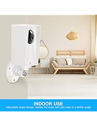 Soporte de pared Wyze Cam Pan, resistente a la intemperie, antirreflejos y protección UV para exteriores interiores, soporte ajustable con funda protectora para Wyze Cam Pan 1080p cámara de seguridad por Kasmotion...