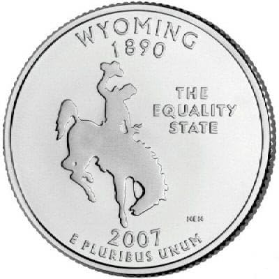 2007 D-mint Wyoming Quarter Coin UNC by ADhealthyway