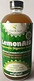 Casa de Sante Low FODMAP Certified LemonAID Ayurvedic Digestive Drink - lemon, mint, ginger, turmeric, fennel seed non alcoholic digestif, 12 pack (Original, 16 fl oz)