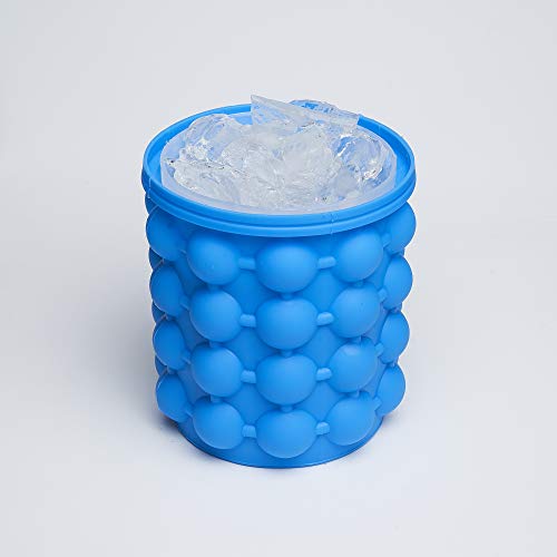 Ice Cube Genie Silicone Bucket As Minifridge/Freezer Maker,Flexible And