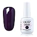 Qimisi Soak-off Gel Polish Lacquer Nail Art UV LED Manicure Varnish 15ml Plum