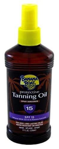 Banana Boat Protective Spray Oil, Sunscreen SPF 15 8 oz (Pack of 6)