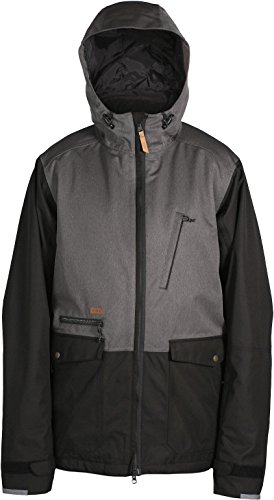Ride Snowboard Outerwear Men's Northlake Jacket, Black/Black Melange, Small