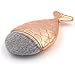 Coshine 10pcs Rose Gold Unique Mermaid Makeup Brush Set Cosmetic Tools Kits (1piece foundation mermaid brush)
