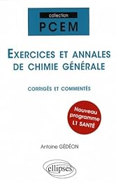 Exercices et annales de chimie générale