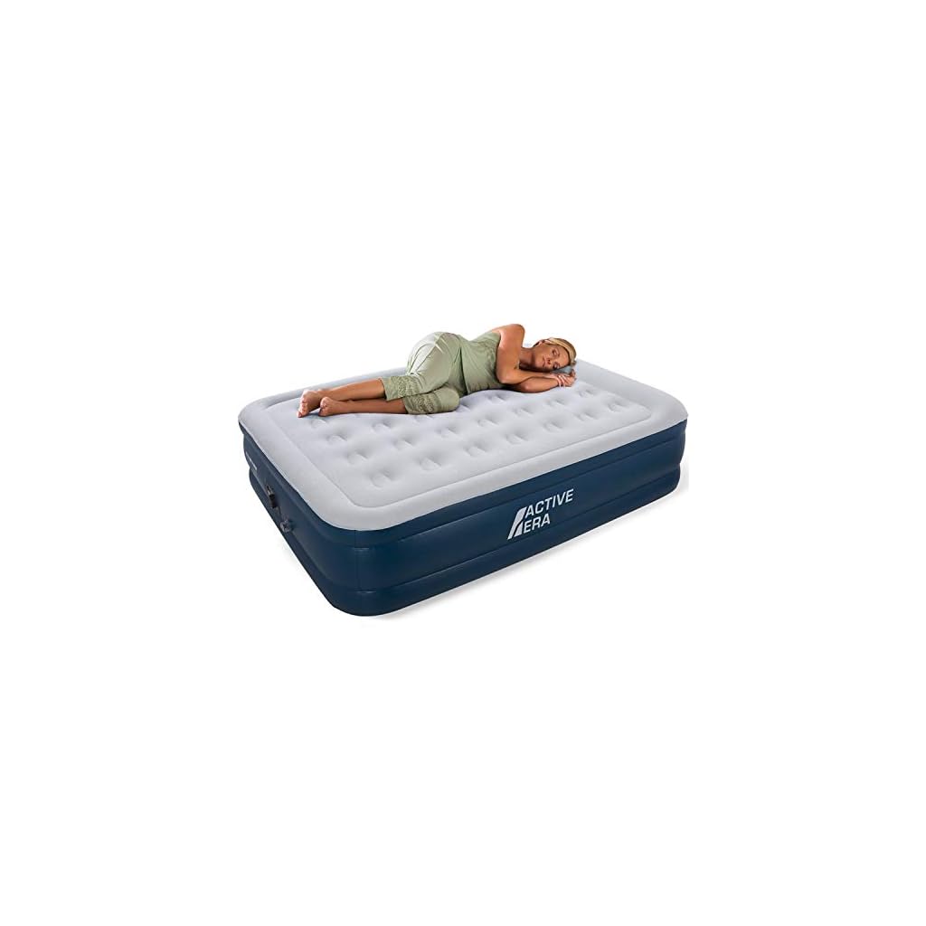 Active Era Premium King Size Air Bed with a Builtin Electric Pump and