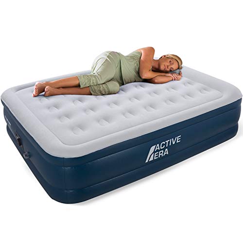 Active Era Premium King Size Air Bed with a Builtin Electric Pump and