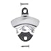 Barware Gear: Brushed Stainless Steel Wall Mounted Bottle Opener with Free SS Mounting Screws.Pop the cap open on your Soda and Beer Bottle