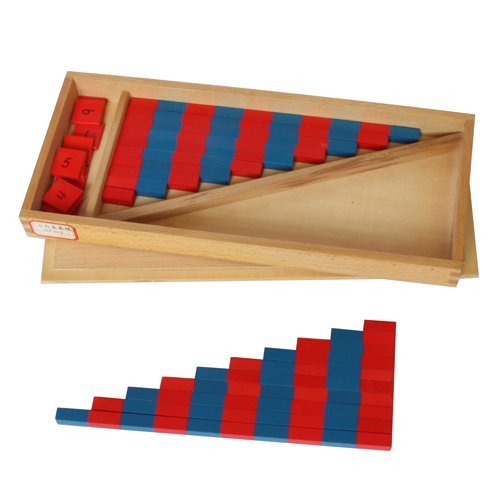 Montessori Small Number Numerical Rods with Number Tiles
