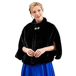 Asooll Women's Faux Fur Shawl 1920s Bride Wedding Fur Capes and Stoles Winter Cover Up for Women Asooll Women's Faux Fur Shawl 1920s Bride Wedding Fur Capes and Stoles Winter Cover Up for Women
