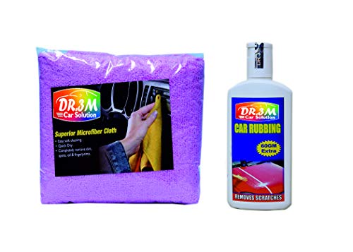 RUBBING Polish Scratch Remover 200ml+ Pink CAR Microfiber Cloth