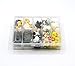 Ecooy 90 Pieces Miniature Fairy Garden Ornament Kit for DIY Dollhouse Decor with Storage Box
