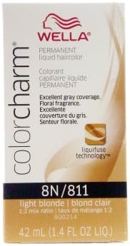Wella Color Charm 8N/811 Light Blonde Permanent Liquid Hair Color Value Packs (2 pcs)
