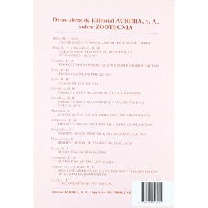 Avances en la alimentación del vacuno y ovino.