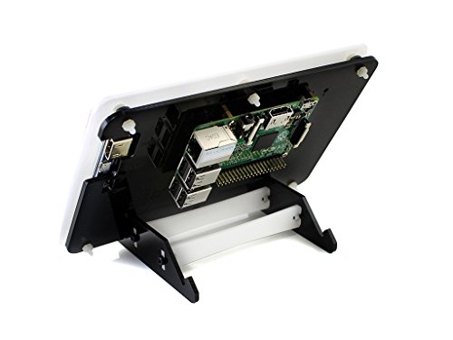 Waveshare 7inch 1024*600 Capacitive Touch Screen LCD Display HDMI Interface Supports Various Systems for  Raspberry pi A/A+/B/B+/2 B/3 B& BengleBone Black & Banana Pi with Bicolor Case