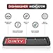 Premium Clean Dirty Dishwasher Magnet - Dishwasher Management Made Easy - 100% Metal and Acrylic, Easy-to-Read Labels, Magnetized Slider - Dishwasher Magnet Clean Dirty - Black