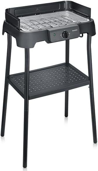 Barbecue Électrique Sur Pied, Grill de Table, Inox, Balcon, 2000W