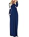 InStylish Women's Long Sleeve Causal Plain Loose Maxi Dress with Pocket