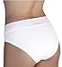 Carole Martin Wide Waist Band Panty Brief White Large