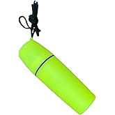 WinldMonmo Waterproof Yellow Container Bottle Holder with Lanyard - Floating Dry Box for Kayak, Canoe, Boat, Diving, and Snorkeling - Watertight Plastic Case with Hook and O-Ring Seal for Outdoor Use