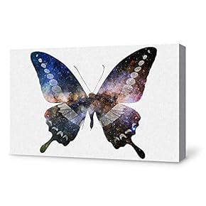 Wall26-Canvas Wall Art-Beautiful Butterfly-Giclee Painting Wall Art for Bedroom Living Room Home Decoration - 12x18 inches