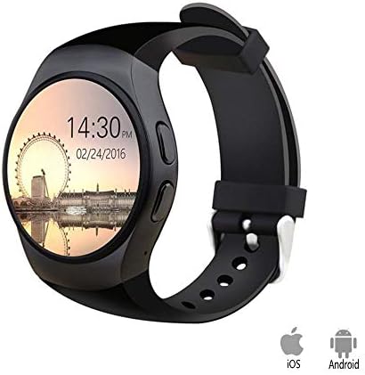 kw18 2g smart watch with sim card sync bluetooth 4.0 for ios android black